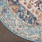 Homeroots 5 ft. Round Ivory & Light Blue Distressed Area Rug 385551 - alternate 6